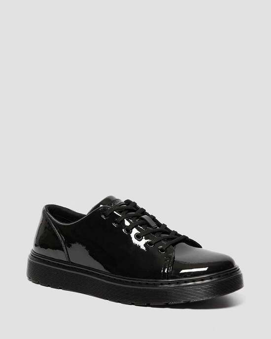 Zapatos Con Cordones Dr. Martens Dante Patent Mujer Negros MX-89713